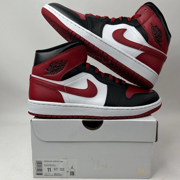 Jordan Other - Nike Shoes Air Jordan 1 Mid Retro “Bred Toe” 2023